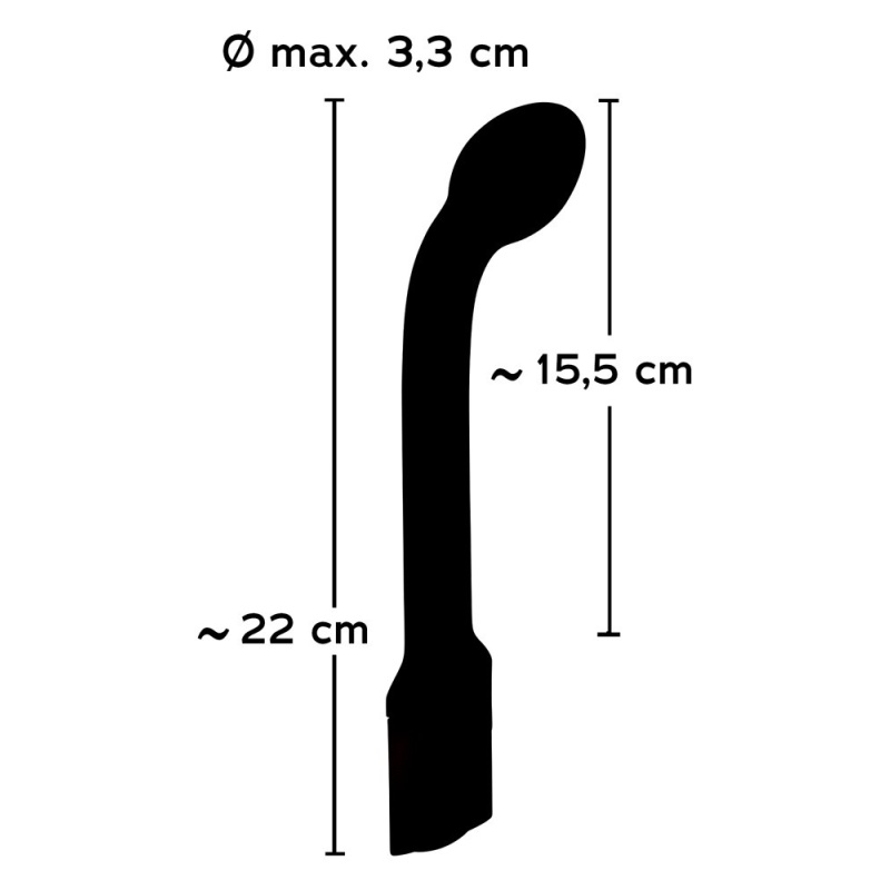 Wibrator G-Spot Sweet Smile – Zakrzywiony, Głowica Masująca 3,3 cm, Długość 22 cm, 10 Trybów - 2