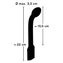 Wibrator G-Spot Sweet Smile – Zakrzywiony, Głowica Masująca 3,3 cm, Długość 22 cm, 10 Trybów - 2