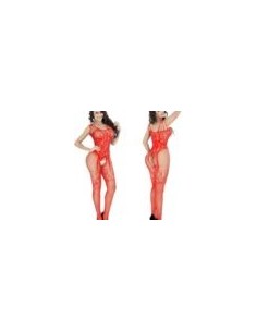 Bodystocking TL15 red one size - Bodystocking - 1