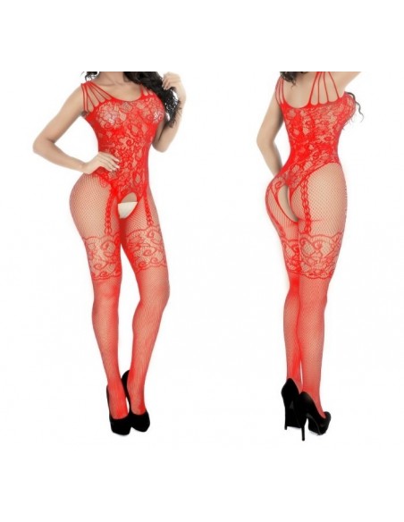 Bodystocking TL15 red one size - Bodystocking - 2