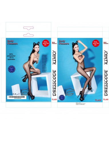 Bodystocking TL49 black one size - Bodystocking - 5