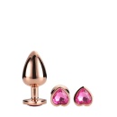 GLEAMING LOVE ROSE GOLD PLUG SET - 5