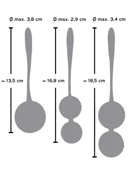Sweet Smile 3 Kegel Training B - Zestawy Kulek Gejszy - 6