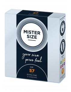 MISTER SIZE 57mm Condoms 3pcs - Prezerwatywy klasyczne - 1