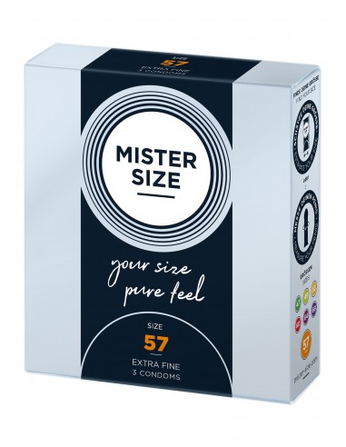 MISTER SIZE 57mm Condoms 3pcs - Prezerwatywy klasyczne - 1