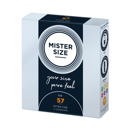 MISTER SIZE 57mm Condoms 3pcs - 1