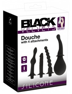 Black Velvets Douche With 4 At - Pozostałe gadżety analne - 1