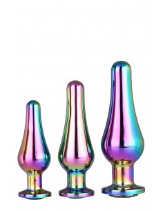 GLEAMING LOVE PLEASURE SET MULTICOLOUR - Korki analne stalowe - 1 2