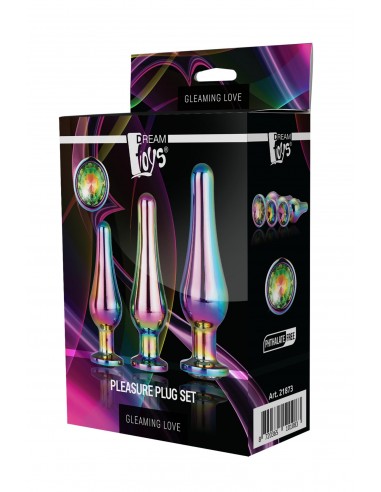 GLEAMING LOVE PLEASURE SET MULTICOLOUR - Korki analne stalowe - 3
