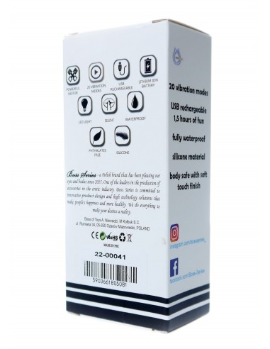 Stymulator-Rechargeable Mini Masager USB 20 Functions - Black - Wibratory Magic Wand - 10