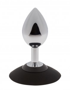 Malesation Alu-Plug With Suction Cup Large, Chrome - Ogromne Korki Analne XXL - 1 2