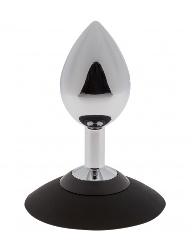 Malesation Alu-Plug With Suction Cup Large, Chrome - Ogromne Korki Analne XXL - 2