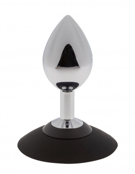 Malesation Alu-Plug With Suction Cup Large, Chrome - Ogromne Korki Analne XXL - 2