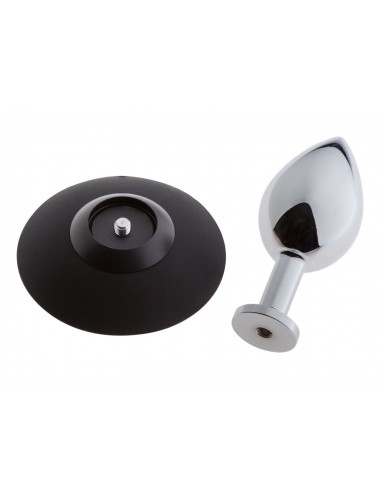 Malesation Alu-Plug With Suction Cup Large, Chrome - Ogromne Korki Analne XXL - 3