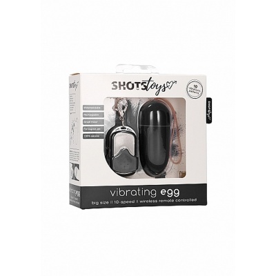 10 Trybów Remote Vibrating Egg - Big - Czarny - 1 2