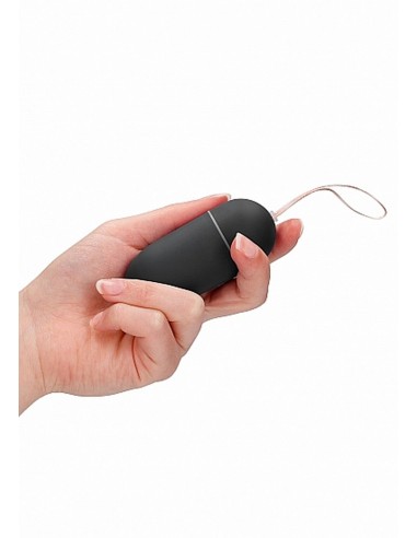 10 Speed Remote Vibrating Egg - Big - Black - Wibratory Jajeczka - 8