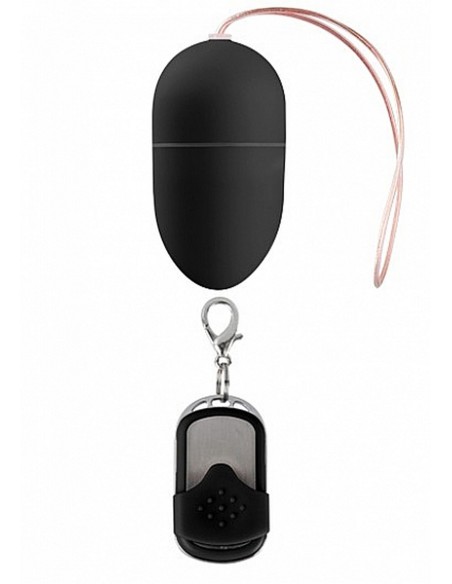 10 Speed Remote Vibrating Egg - Medium - Black - Wibratory Jajeczka - 1