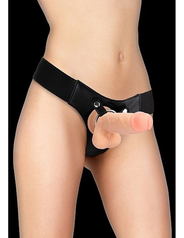 Realistic 8" Strap-On - Skin - Strap-ony, dilda na pasku bez wibracji - 1