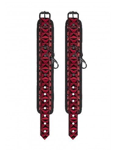 Luxury Spreader Bar - Burgundy - Kajdanki erotyczne - 7