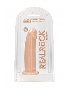Silicone Dildo Without Balls - 22,8 cm - Flesh - Dilda realistyczne - 1 2