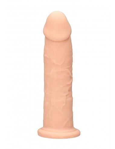 Silicone Dildo Without Balls - 22,8 cm - Flesh - Dilda realistyczne - 5