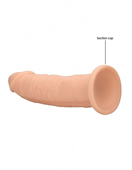 Silicone Dildo Without Balls - 22,8 cm - Flesh - Dilda realistyczne - 6