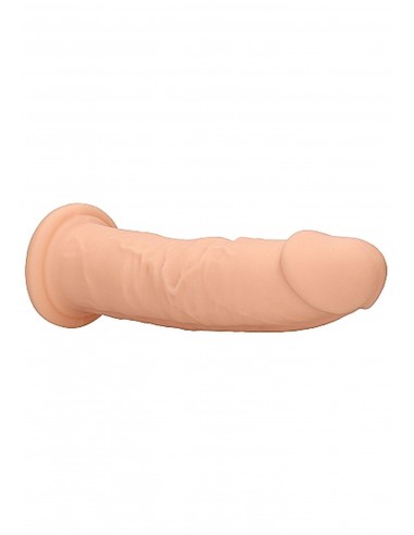 Silicone Dildo Without Balls - 22,8 cm - Flesh - Dilda realistyczne - 7