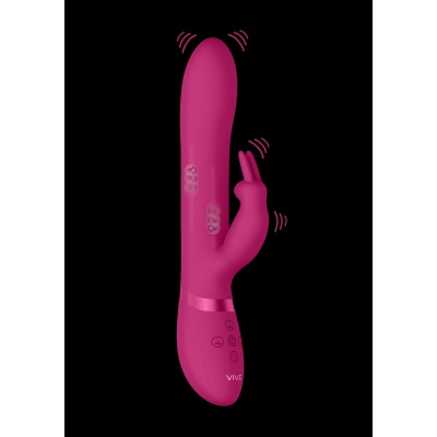 Wibrator królik Amoris Stimulating Beads z ruchomymi kulkami i 3 silnikami, długość wprowadzalna 13,5 cm - 1 2
