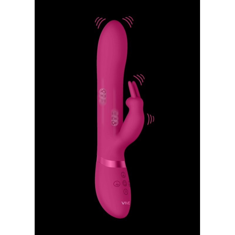 Wibrator Króliczek Amoris - Stimulating Beads Rabbit - Różowy - 2