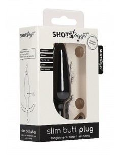 Slim Butt Plug - Black - Małe Korki Analne - 1 2