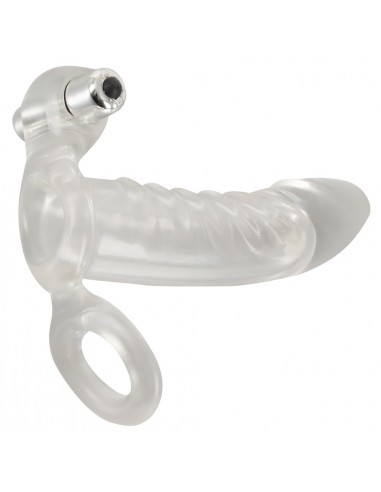 Crystal Clear Vibrating Sleeve - Przedłużki i nakładki na penisa - 2