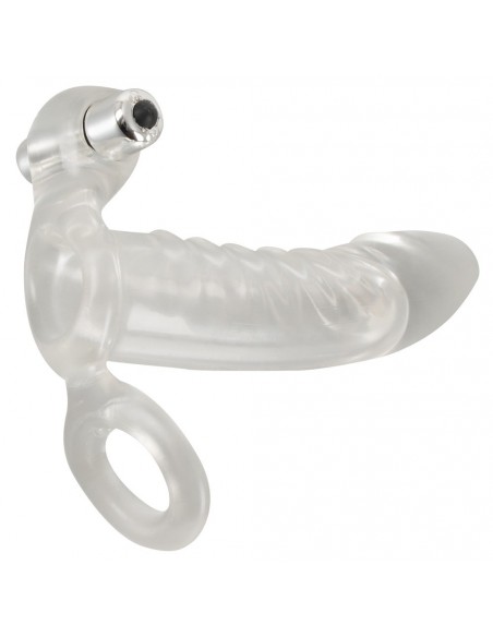 Crystal Clear Vibrating Sleeve - Przedłużki i nakładki na penisa - 2