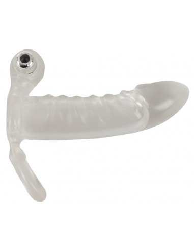 Crystal Clear Vibrating Sleeve - Przedłużki i nakładki na penisa - 4
