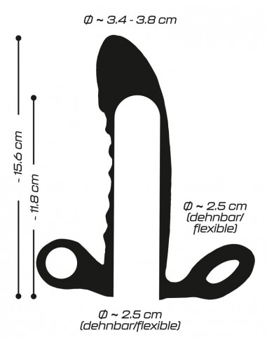 Crystal Clear Vibrating Sleeve - Przedłużki i nakładki na penisa - 9