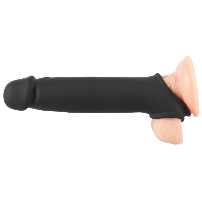 Przedłużająca nakładka na penisa Rebel RC, długość 25 cm, wydłużenie do 8 cm, 10 trybów wibracji, pilot bezprzewodowy - 12
