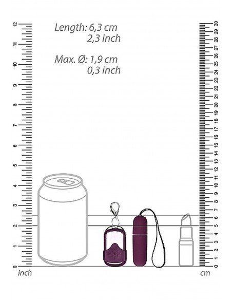 Vibrating Remote Bullet - Purple - Wibratory Jajeczka - 3
