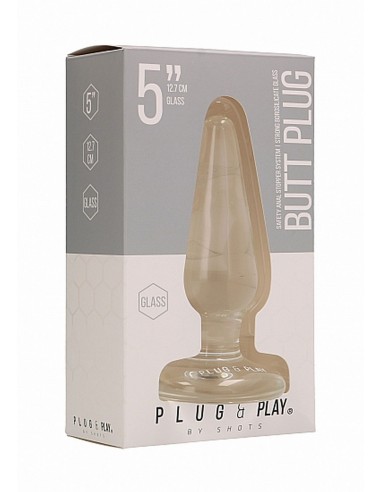 Butt Plug - Basic - 5 Inch - Glass - Korki analne szklane - 2