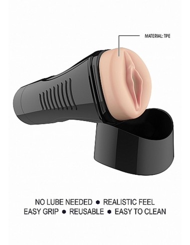 Self Lubrication Easy Grip Masturbator Xl Vaginal - Flesh - Masturbatory i Sztuczne pochwy - 9