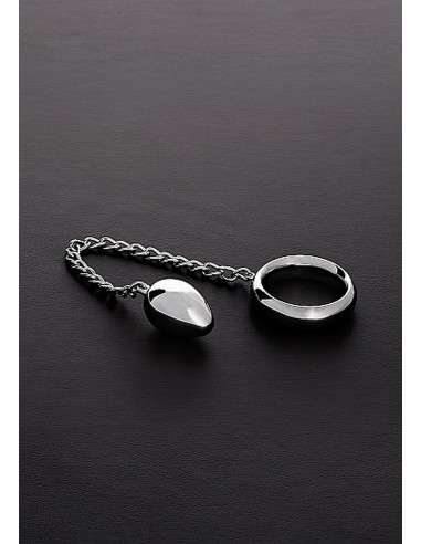 Pierścień na penisa Donut C-Ring Anal Egg (45/45Mm) With Chain - Pierścienie erekcyjne niewibrujące - 1