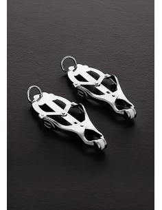 2 Squeezer Teaser Clover Nipple Clamps W Ring - Klamry i klipsy na sutki - 1