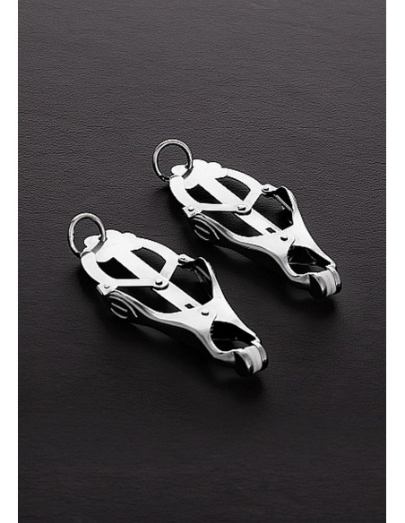 2 Squeezer Teaser Clover Nipple Clamps W Ring - Klamry i klipsy na sutki - 1
