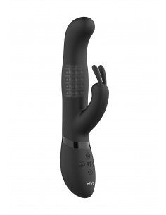 Izara - Rotating Beads Rabbit - Black - Wibratory Króliczki - 1 2