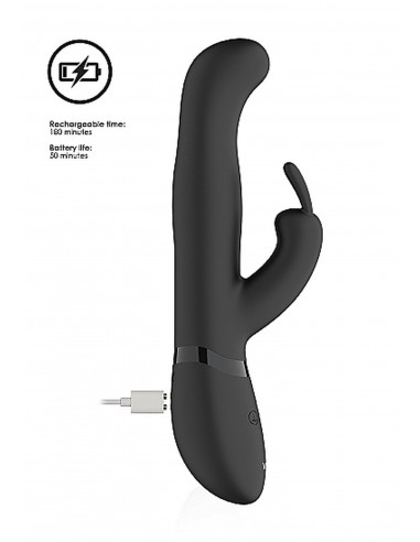 Izara - Rotating Beads Rabbit - Black - Wibratory Króliczki - 14