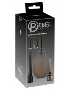 Pompowany Plug Rebel Anal Douche with 3 attch - Korki analne pompowane - 1