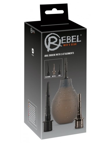 Pompowany Plug Rebel Anal Douche with 3 attch - Korki analne pompowane - 1