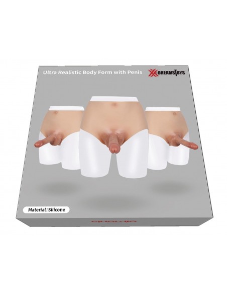 XX-DREAMSTOYS Ultra Realistic Penis Form Size S - Strap-ony, dilda na pasku bez wibracji - 4
