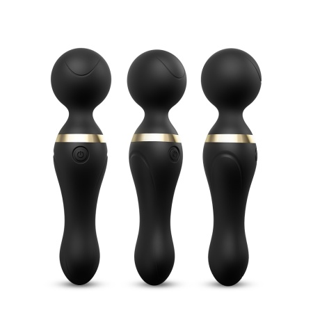 Freeza Black masażer erotyczny z wyginającą się główką, 9 trybami wibracji i wodoodporną obudową, 19,4 cm - 4