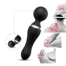 Freeza Black masażer erotyczny z wyginającą się główką, 9 trybami wibracji i wodoodporną obudową, 19,4 cm - 6