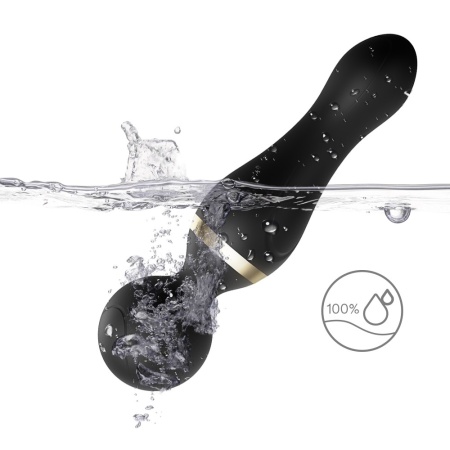 Freeza Black masażer erotyczny z wyginającą się główką, 9 trybami wibracji i wodoodporną obudową, 19,4 cm - 7