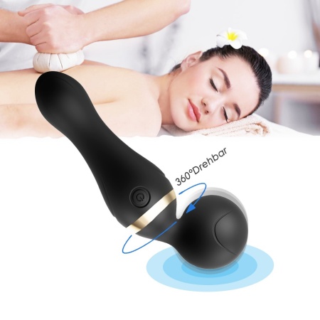 Freeza Black masażer erotyczny z wyginającą się główką, 9 trybami wibracji i wodoodporną obudową, 19,4 cm - 9